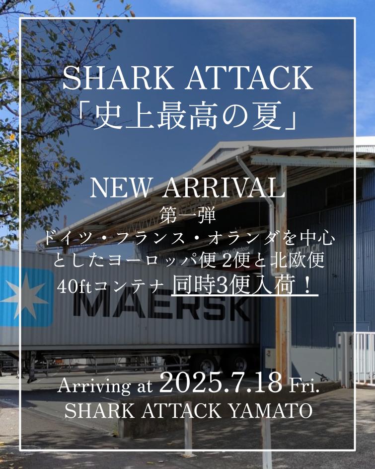 【新着入荷情報】SHARK ATTACK 「史上最高の夏」3便同時入荷! - SHARK ATTACK ONLINE SHOP
