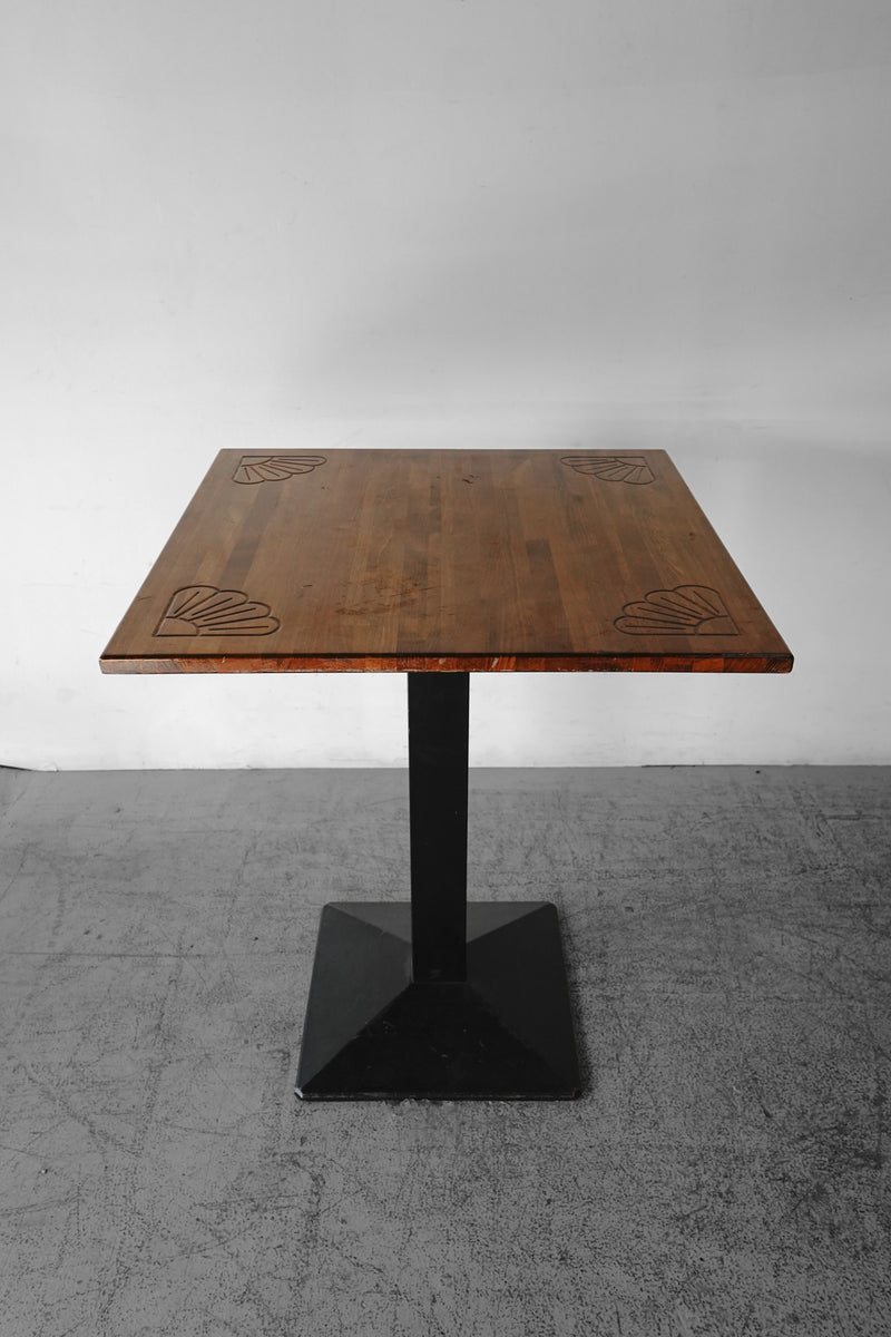 ウッドテーブル天板　70×70 (cm)<br>ヴィンテージ<br>大和店