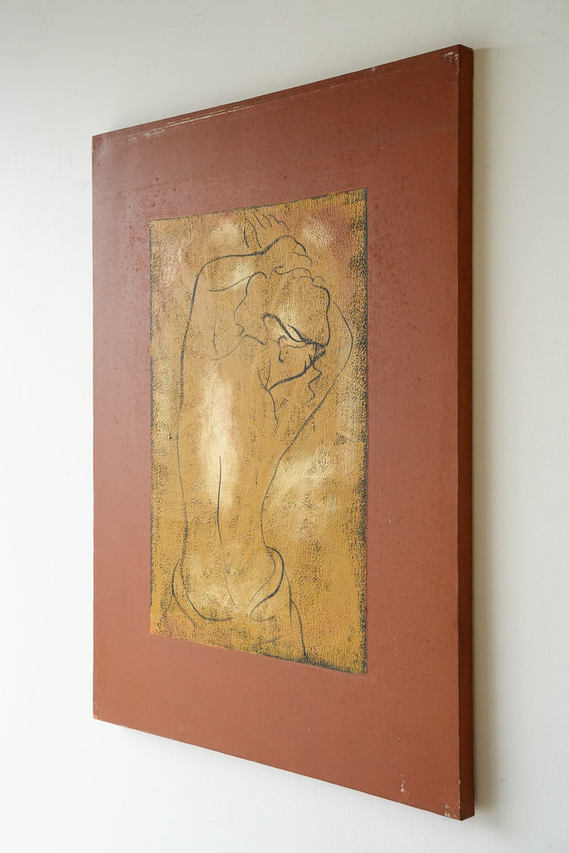 Dan Bennion ＂Etude de femme I＂モチーフ キャンバス アートパネル Y-1 <br>75㎝×105㎝ <br>ヴィンテージ <br>大和店