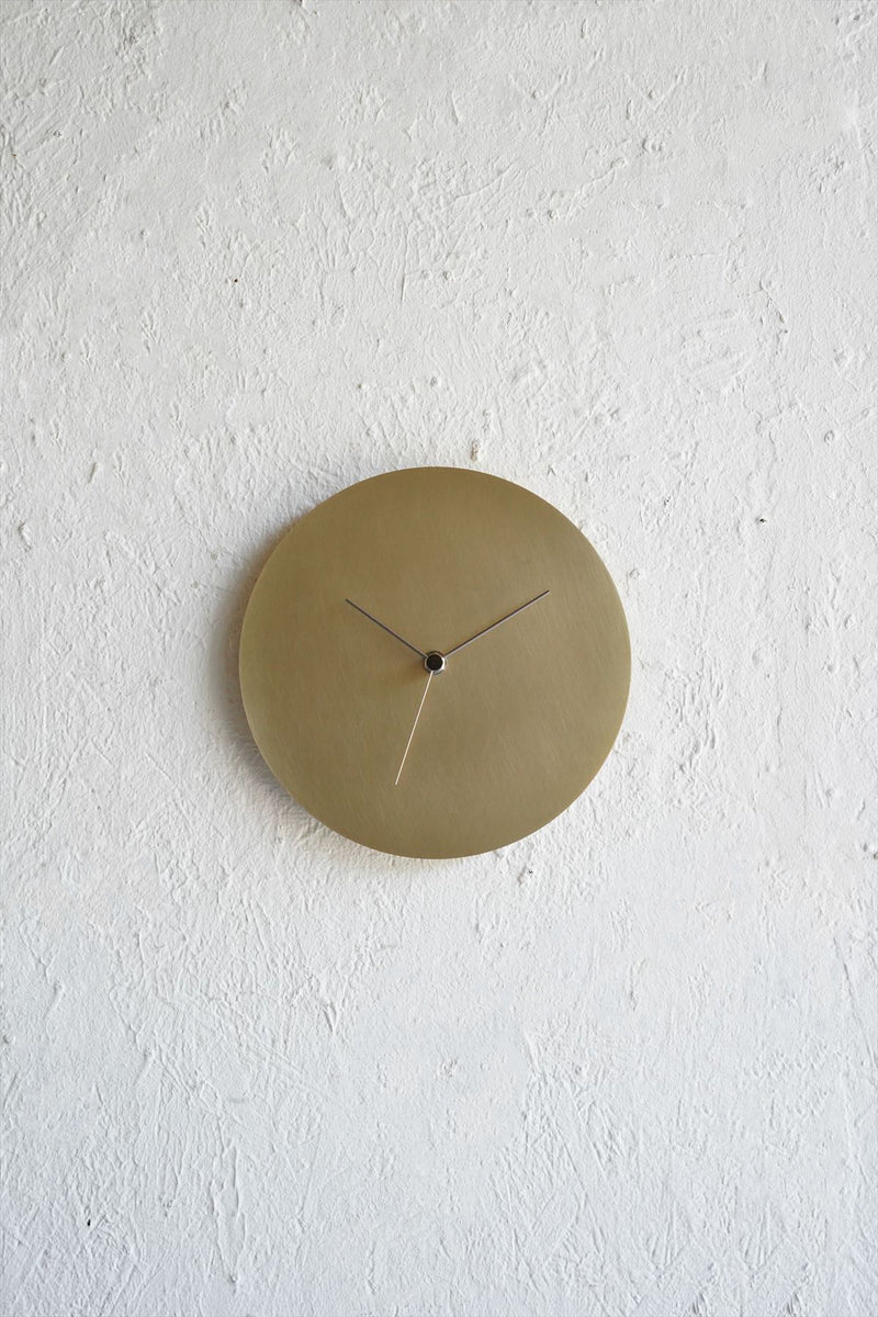 KUMIJI<br>壁掛け時計-minimal wall clock<br>/ 真鍮