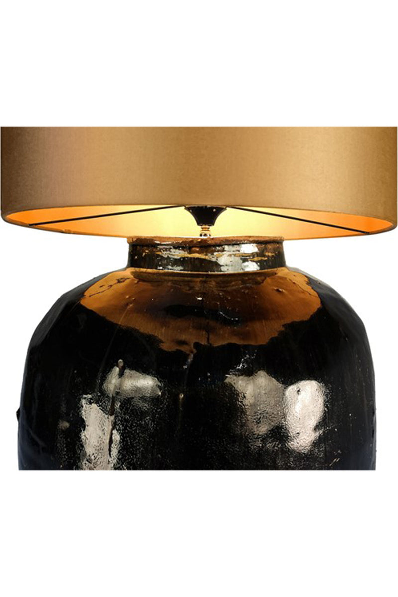 【P】Antique Urn Lamp Large+Shade 47GO