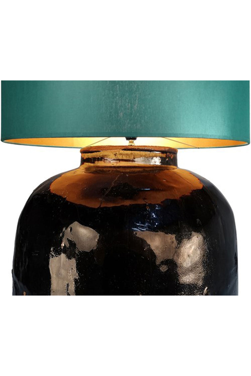 【P】Antique Urn Lamp Large+Shade 47GR