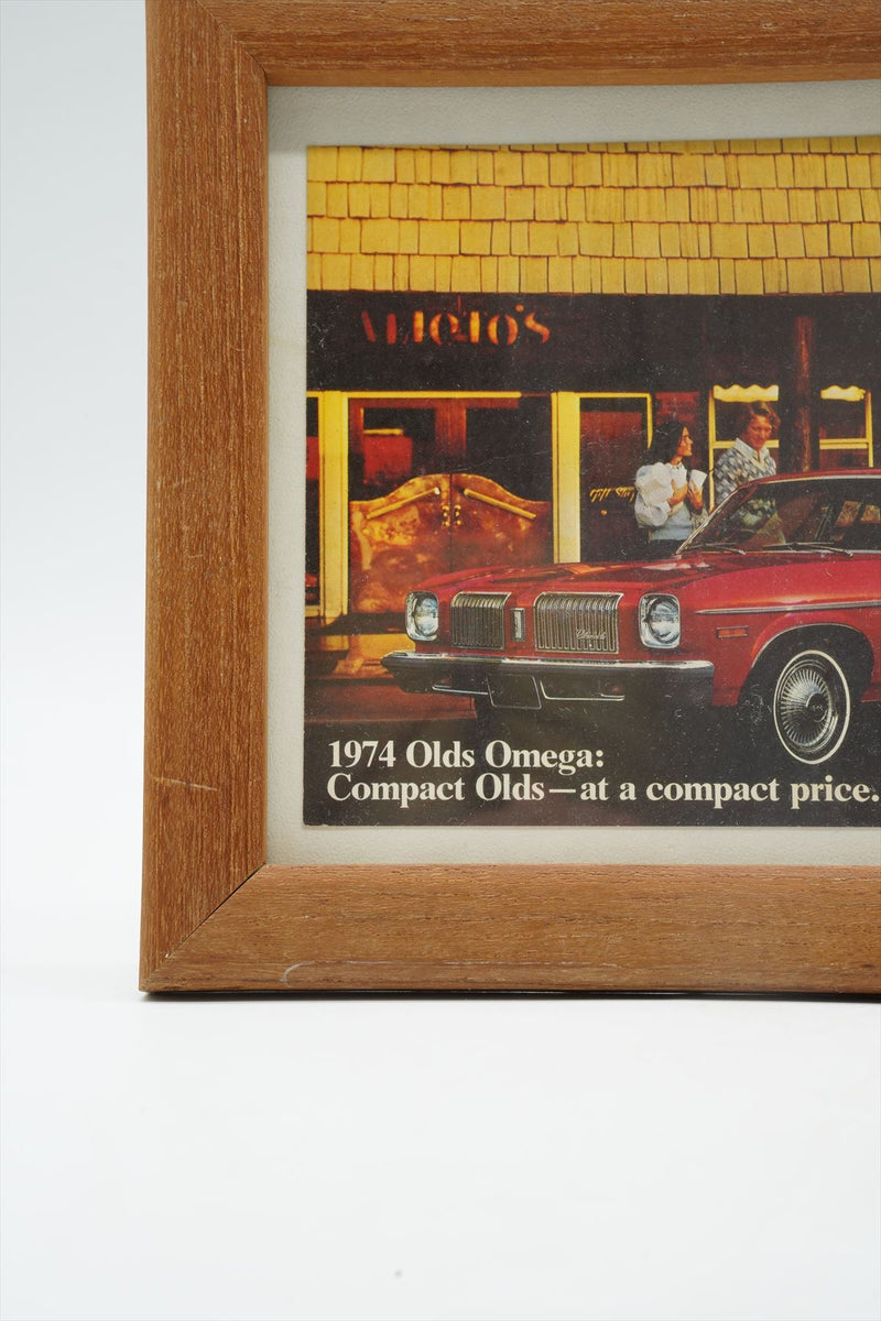 1974 Olds Omega ウォールアート　スタンドタイプ<br>ヴィンテージ<br>大阪店