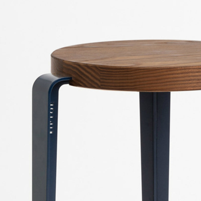 【P】LOU stool – TINTED OAK <br>MINERAL BLUE