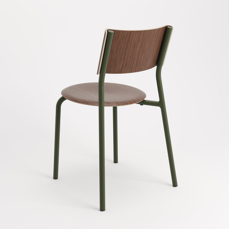 【P】SSD Chair - eco–certified wood<br>Walnut - ROSEMARY GREEN<br>
