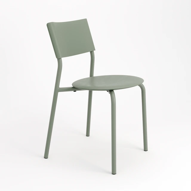 【P】SSDr chair – recycled plastic <br>EUCALYPTUS GREY