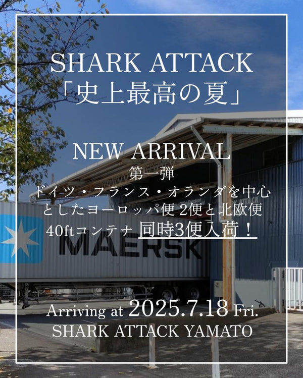 【新着入荷情報】SHARK ATTACK 「史上最高の夏」3便同時入荷！ - SHARK ATTACK ONLINE SHOP