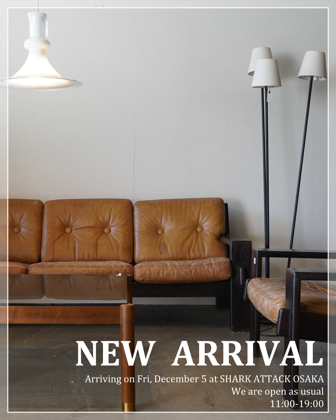 ヴィンテージ　ソファ　本革　SHARK ATTACK Inc NEW ARRIVAL ANTIQUE/VINTAGE