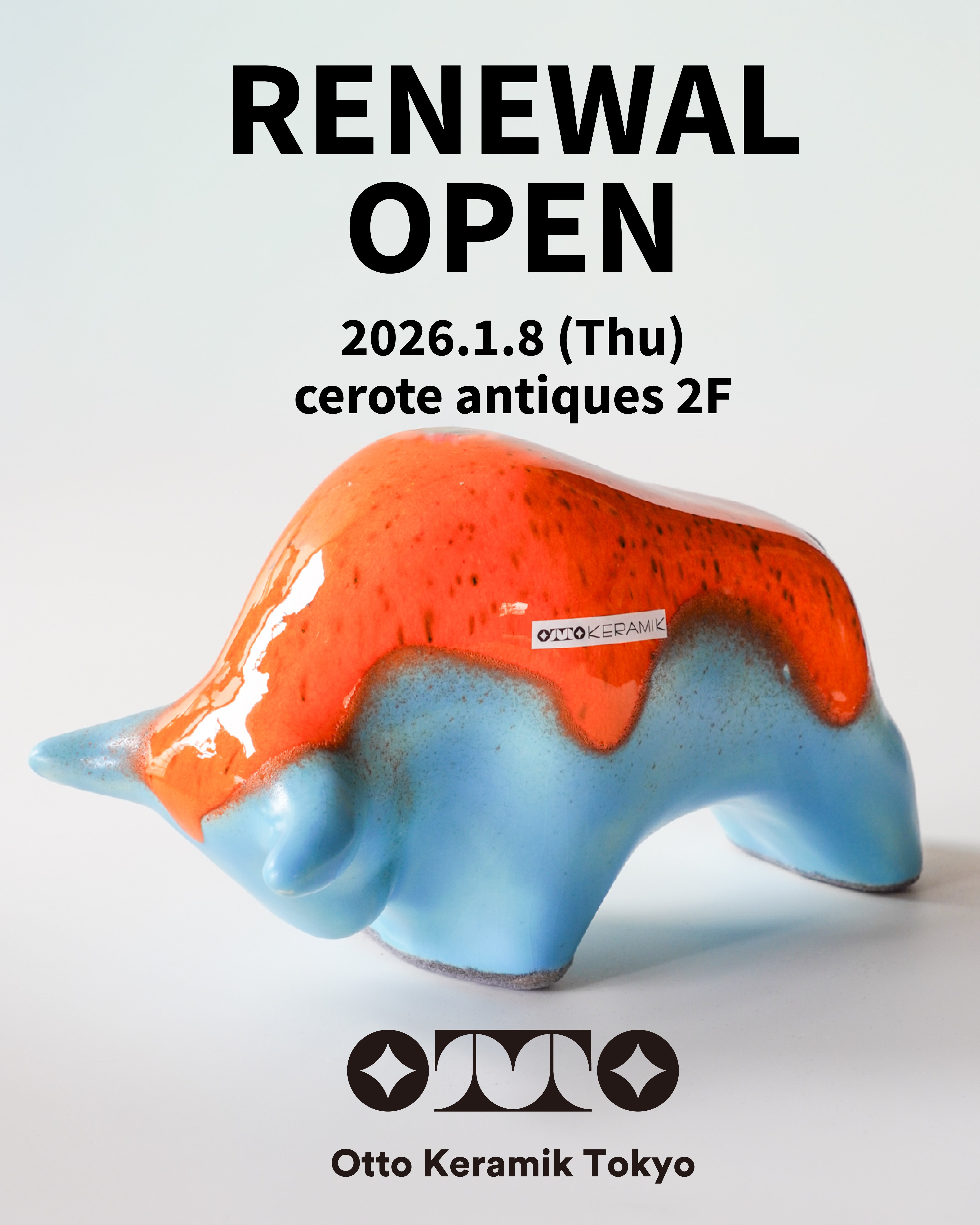 【Otto Keramik Tokyo】リニューアルオープンのお知らせ