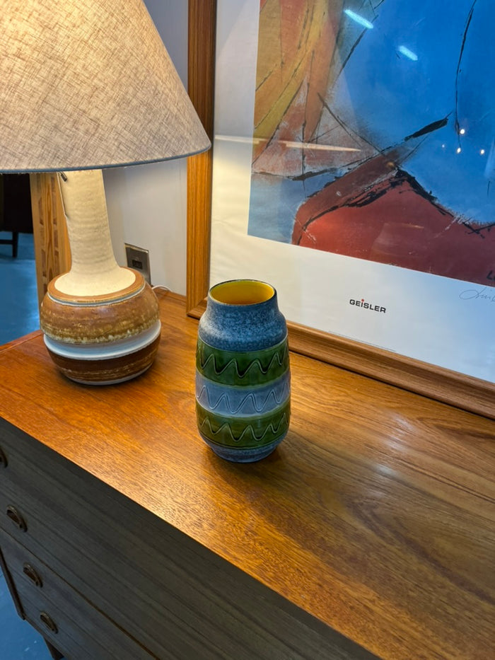 【70sヴィンテージ】Orient&Flume 花瓶 オールドバカラ「花文ジャポニズム 花瓶(model-s.913