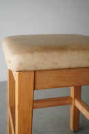 ウッド×レザー スツール<br>ヴィンテージ<br>大阪店 - ヴィンテージ SHARK ATTACK