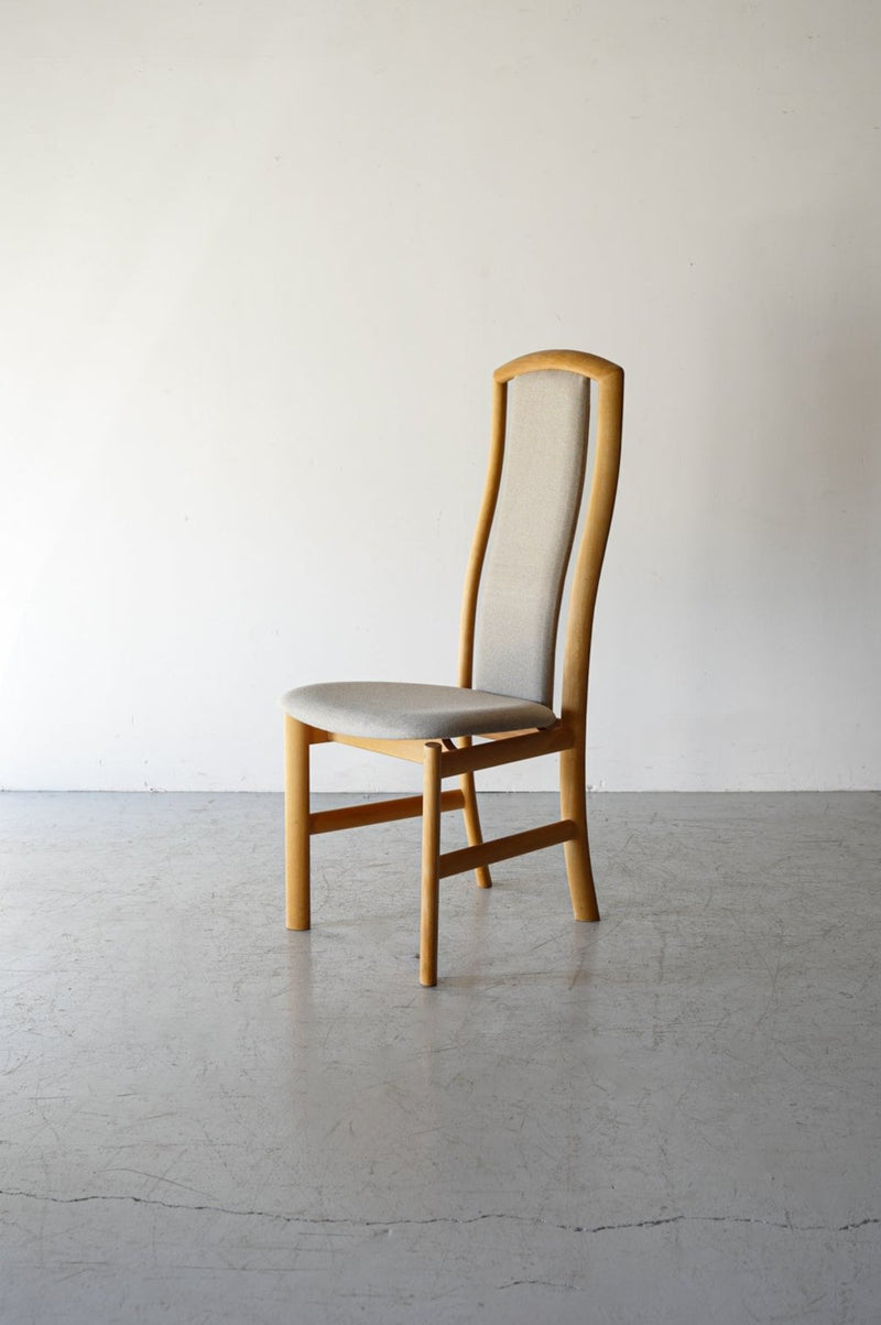 Teak wood fabric chair made by Denmark “SKOVBY”<br> Vintage Yamato store/Sendagaya store