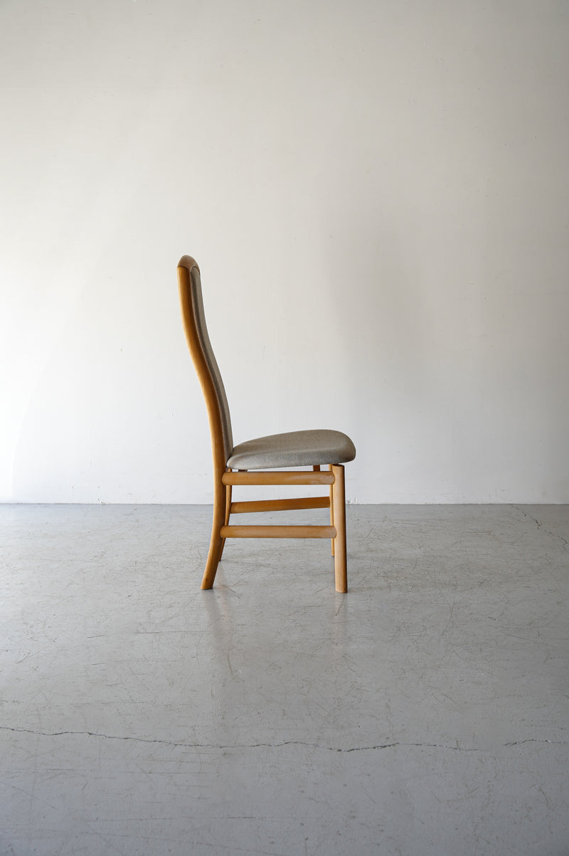 Teak wood fabric chair made by Denmark “SKOVBY”<br> Vintage Yamato store/Sendagaya store