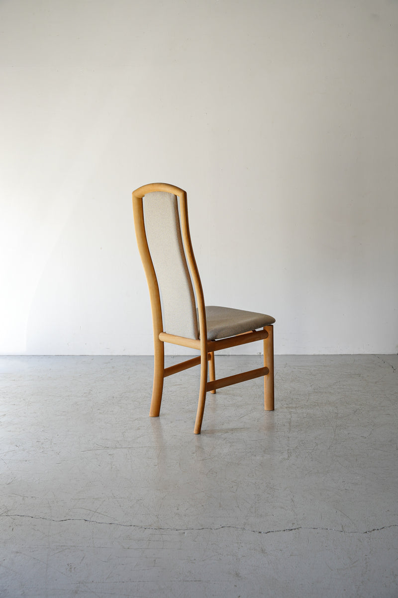 Teak wood fabric chair made by Denmark “SKOVBY”<br> Vintage Yamato store/Sendagaya store