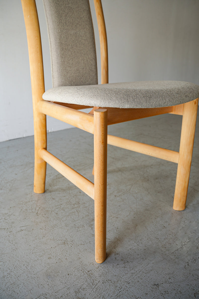 Teak wood fabric chair made by Denmark “SKOVBY”<br> Vintage Yamato store/Sendagaya store