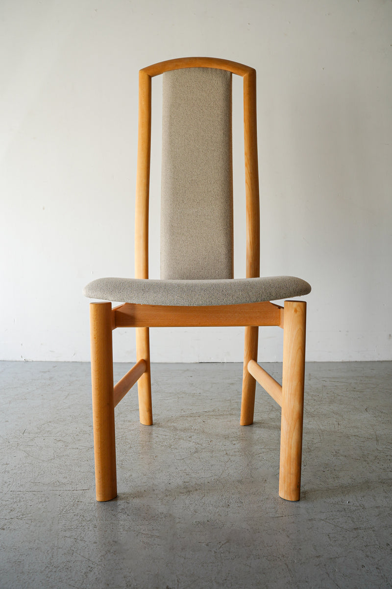 Teak wood fabric chair made by Denmark “SKOVBY”<br> Vintage Yamato store/Sendagaya store