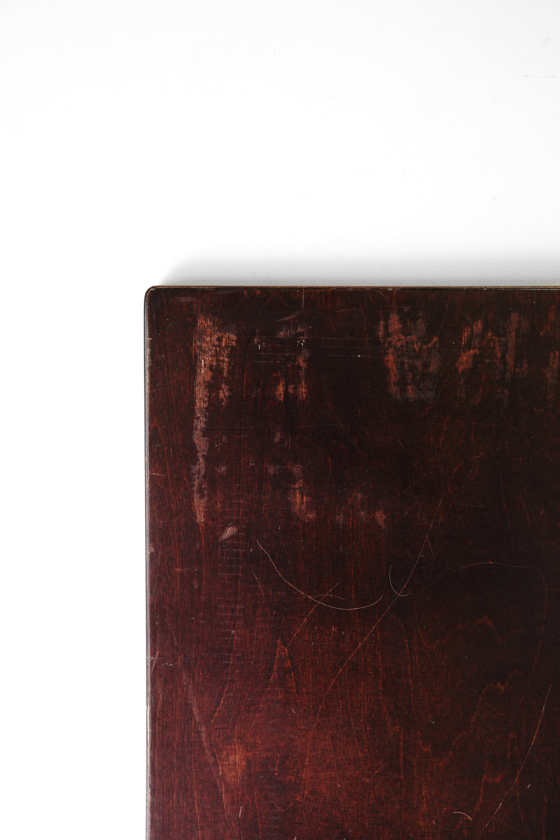 Teak wood veneer table top<br> vintage yamato store