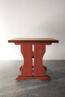 チークウッド カフェテーブル<br>ヴィンテージ<br>大和店 - ヴィンテージ SHARK ATTACK