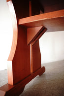 チークウッド カフェテーブル<br>ヴィンテージ<br>大和店 - ヴィンテージ SHARK ATTACK