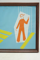 Franceウォールポスター リメイクアート <br>ヴィンテージ <br> cerote antiques - ヴィンテージ SHARK ATTACK