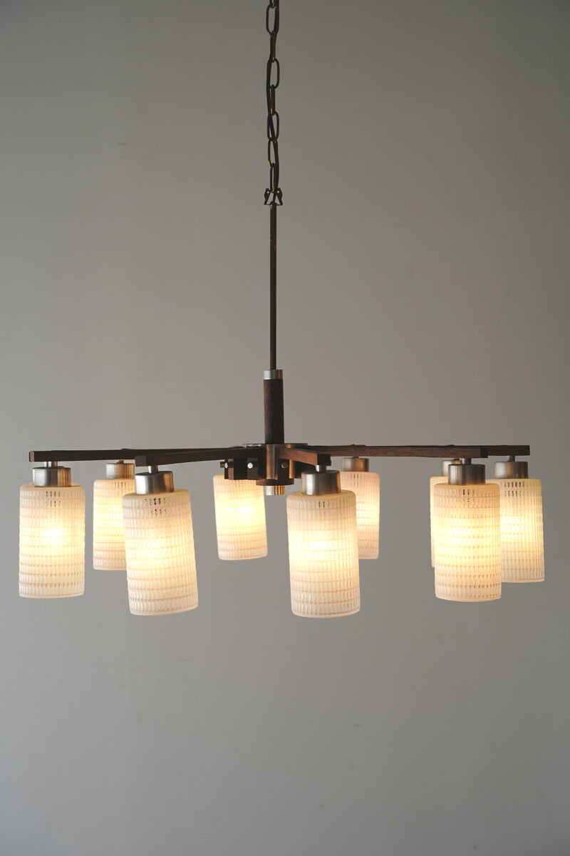 10-light design glass chandelier Vintage Sendagaya store HOLD ~ until 10/8/Y
