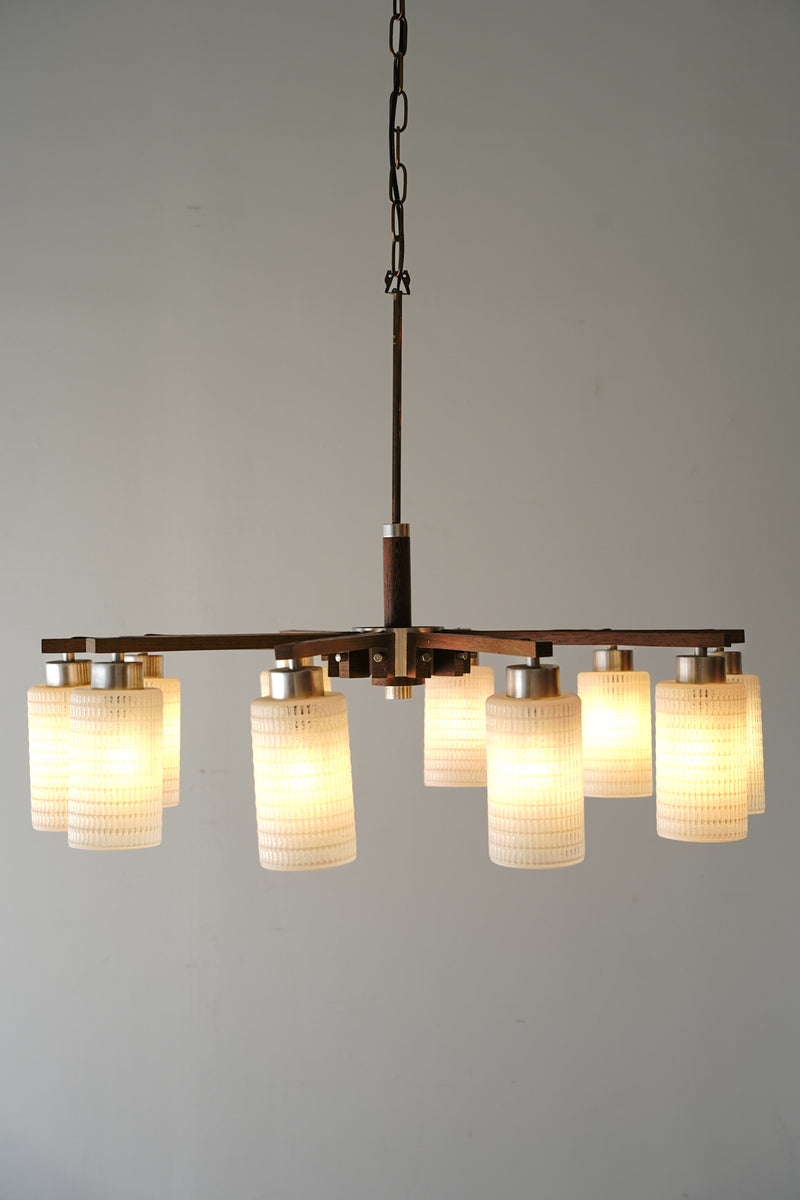 10-light design glass chandelier Vintage Sendagaya store HOLD ~ until 10/8/Y