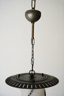 アイアン×フロストガラス ペンダントランプ<br>ヴィンテージ<br> cerote antiques - ヴィンテージ SHARK ATTACK