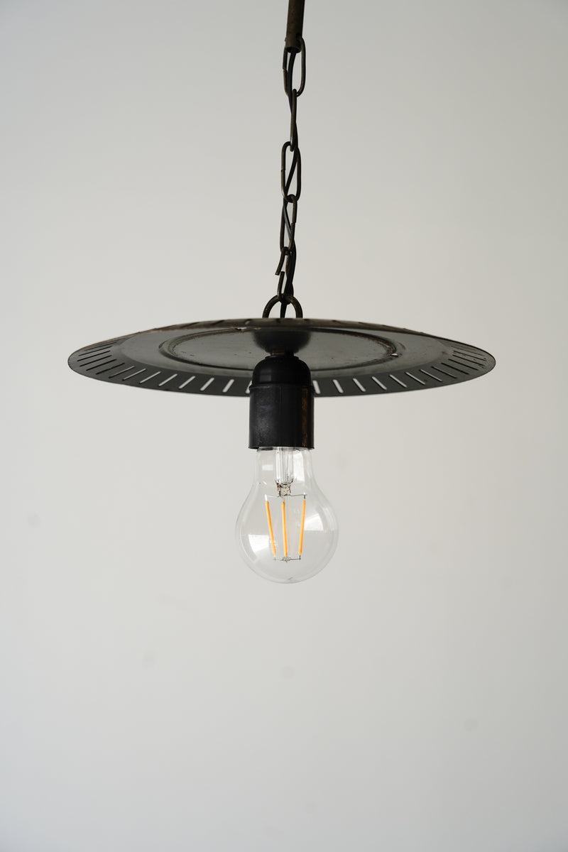 Iron x frosted glass pendant lamp vintage Yamato store