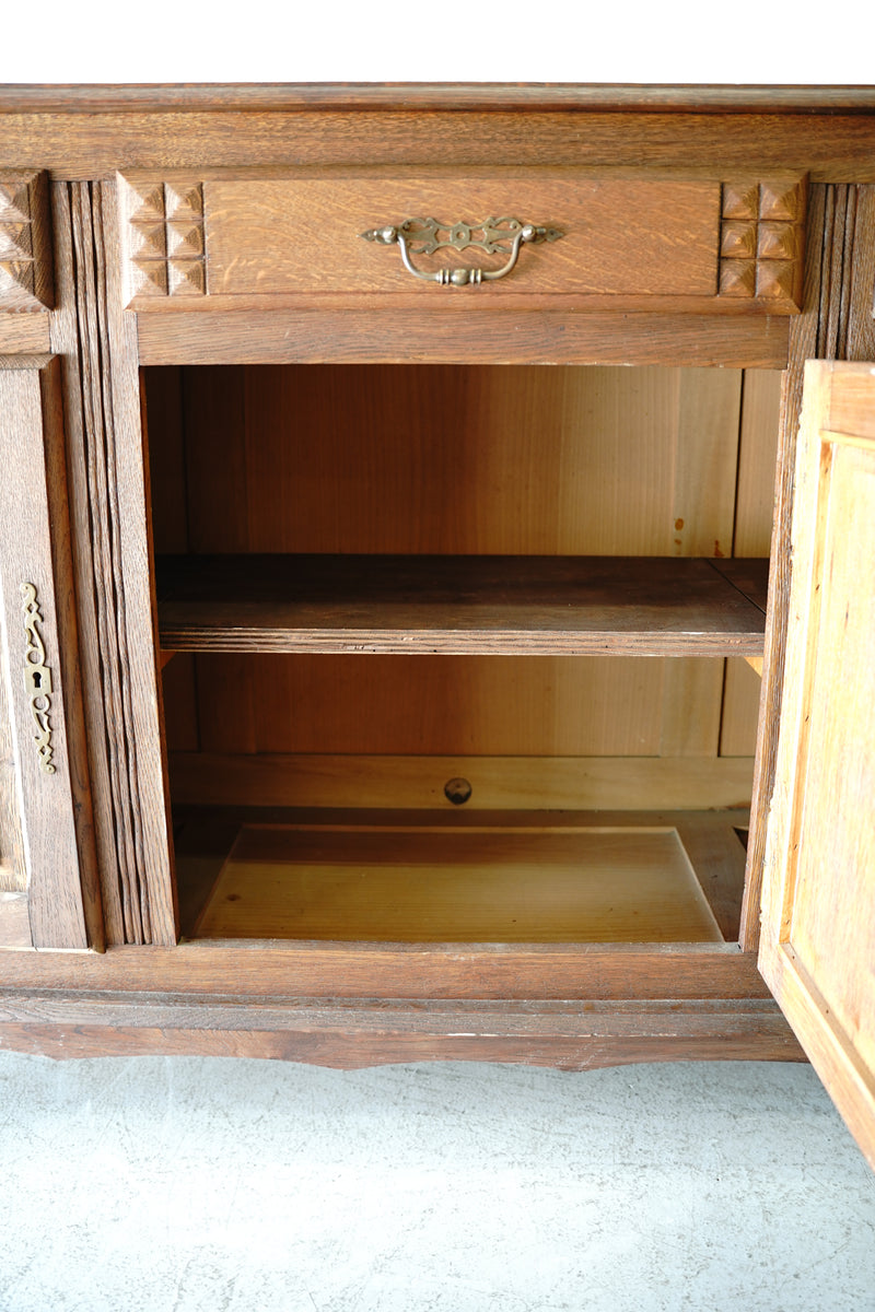 Oakwood sideboard/cabinet/counter Vintage Yamato store★HOLD~2/6