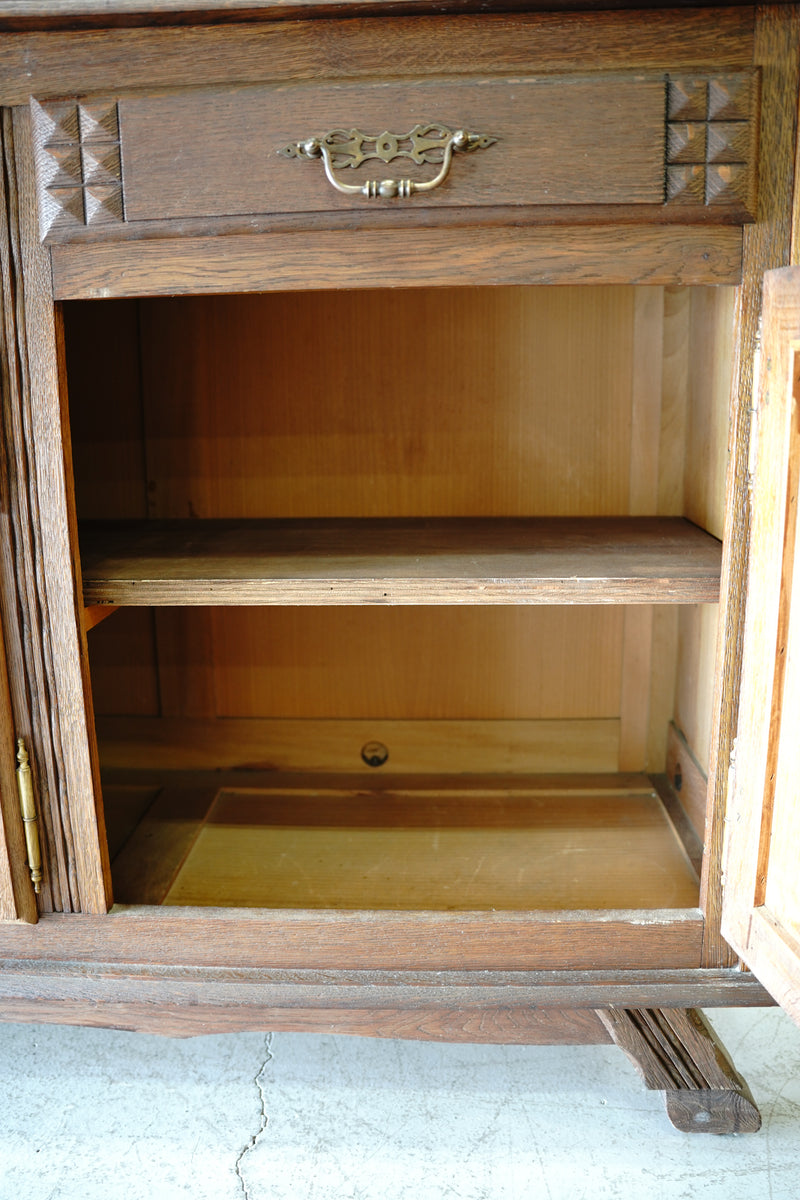 Oakwood sideboard/cabinet/counter Vintage Yamato store★HOLD~2/6