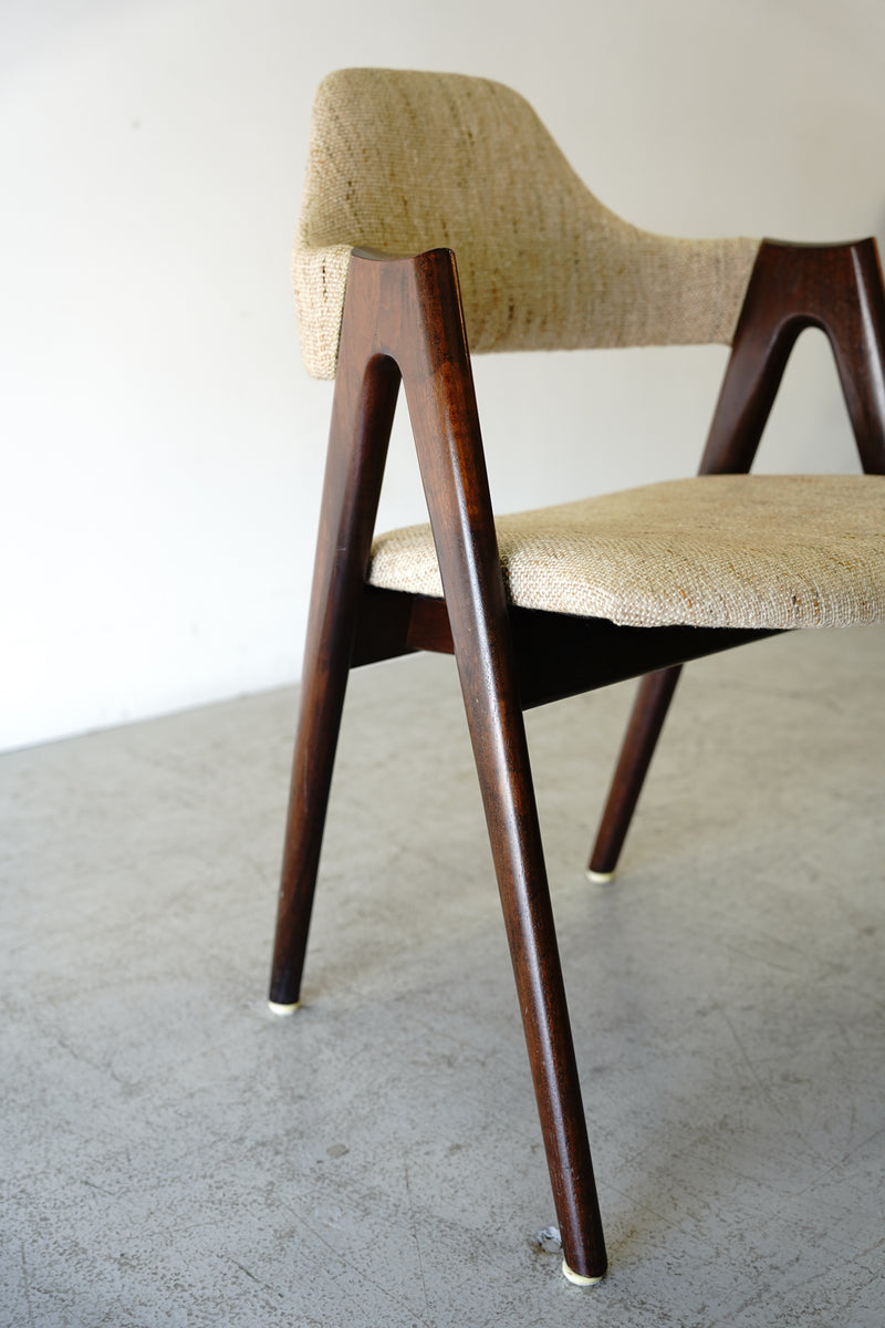 Schou Andersen/Kai Kristiansen fabric armchair/dining chair vintage<br> Sendagaya store