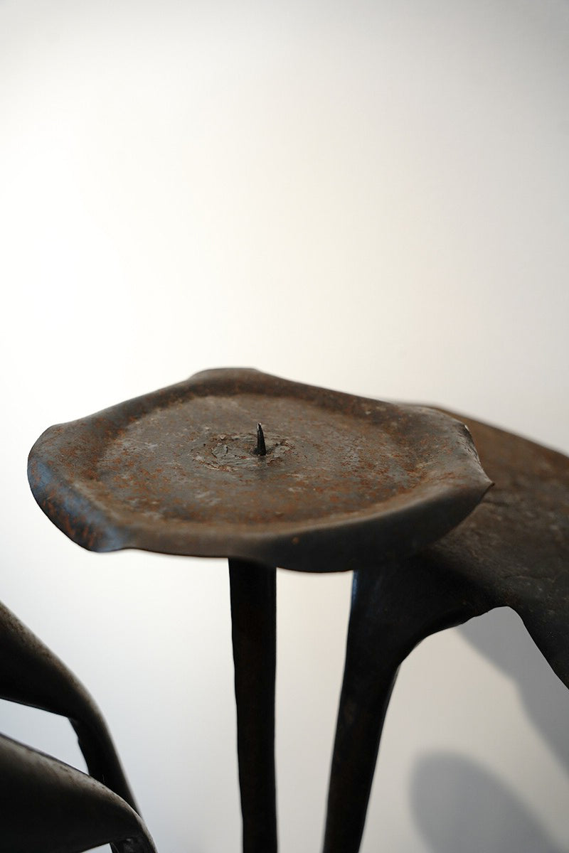 iron candle stand object vintage<br> Sendagaya store