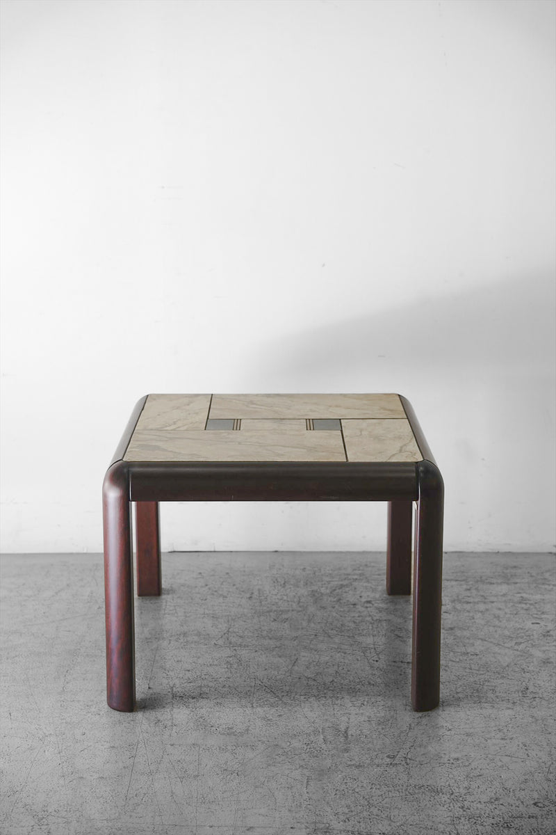 Gangso Mobler stone top side table/coffee table vintage<br> Osaka store