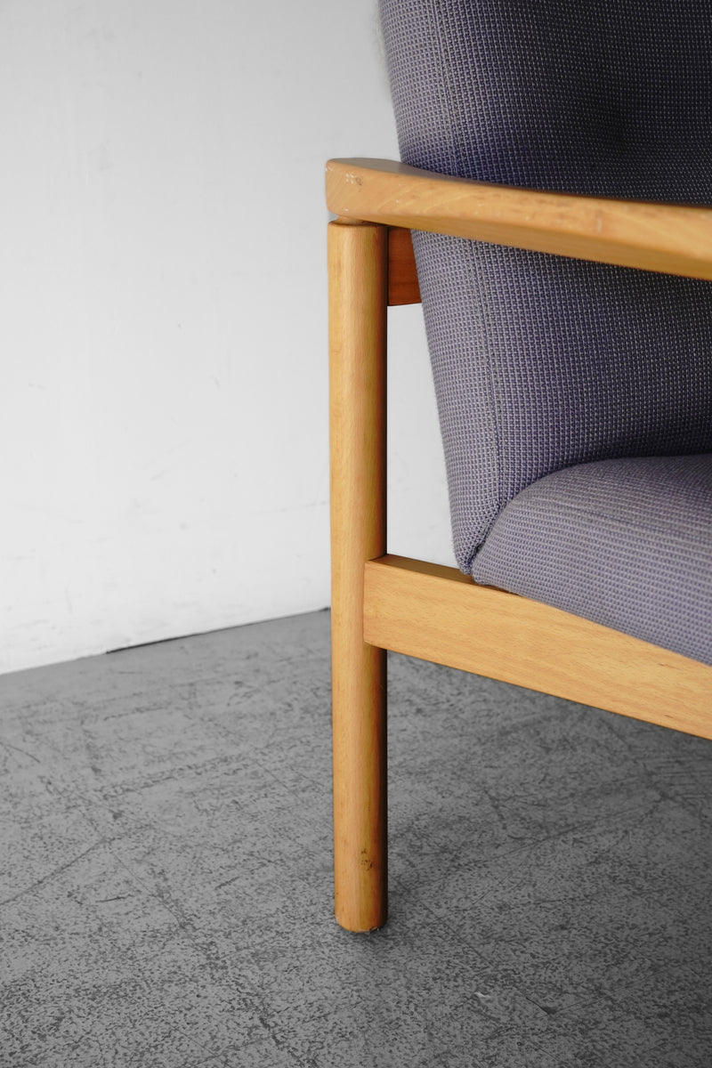 Kusch+Co Wood x Fabric Lounge Chair Vintage Sendagaya Store