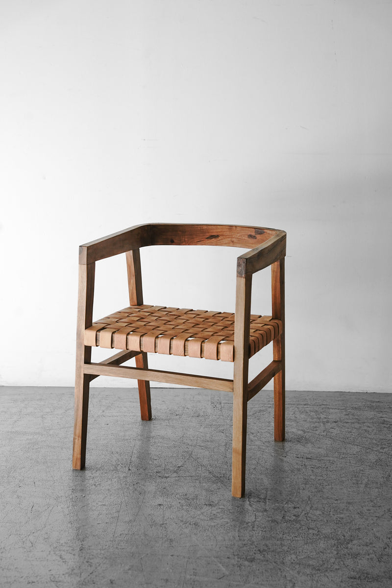 Morocco Wood x Leather Chair Sendagaya store