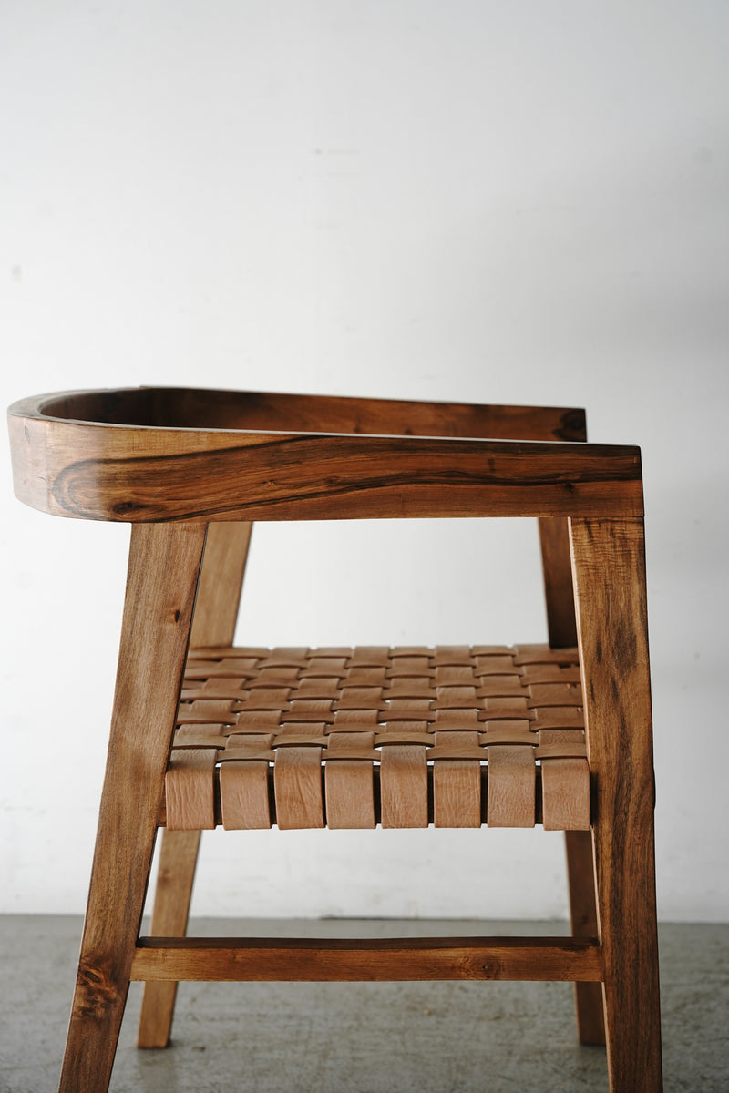 Morocco Wood x Leather Chair Sendagaya store