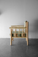 モロッコ ウッド×ファブリック アームチェア<br>大阪店 - ヴィンテージ SHARK ATTACK