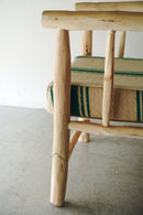 モロッコ ウッド×ファブリック アームチェア<br>大阪店 - ヴィンテージ SHARK ATTACK