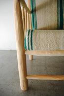 モロッコ ウッド×ファブリック アームチェア<br>大阪店 - ヴィンテージ SHARK ATTACK