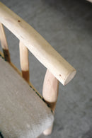 モロッコ ウッド×ファブリック アームチェア<br>大阪店 - ヴィンテージ SHARK ATTACK