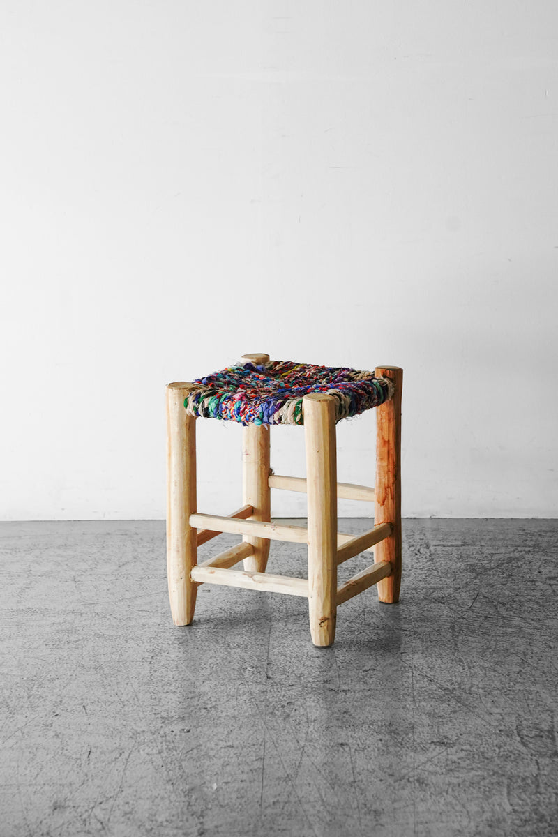 Morocco Wood x Fabric Cord Stool Osaka Store