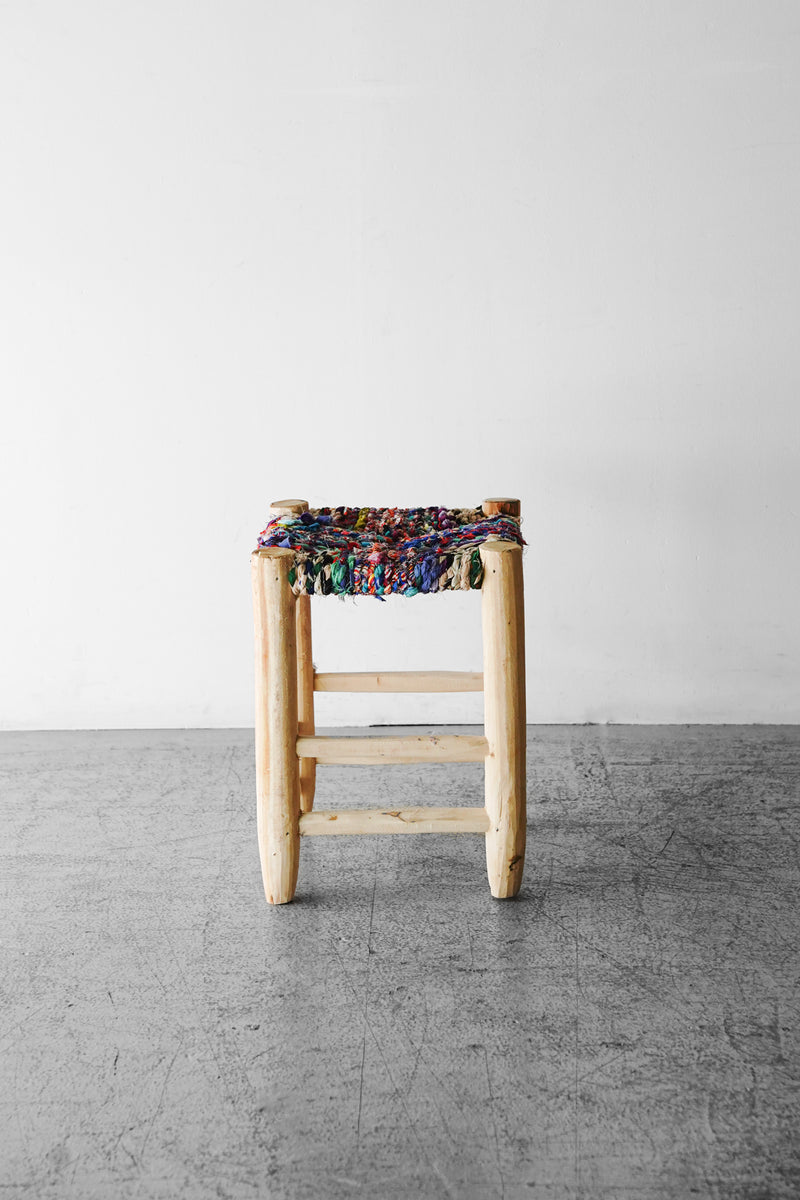 Morocco Wood x Fabric Cord Stool Osaka Store