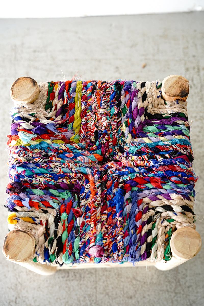 Morocco Wood x Fabric Cord Stool Osaka Store