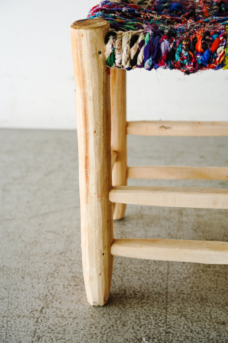 Morocco Wood x Fabric Cord Stool Osaka Store