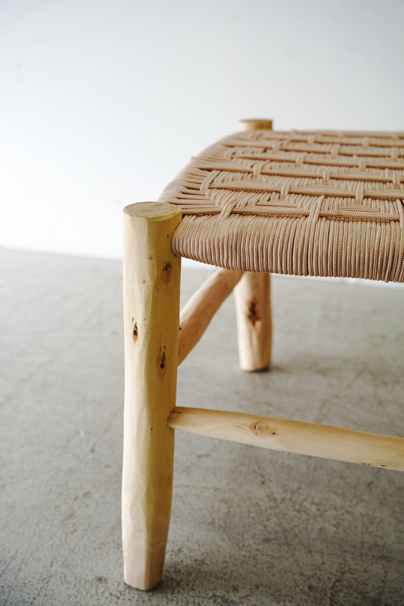 Morocco wood x cord bench (S)<br> Yamato store, Osaka store