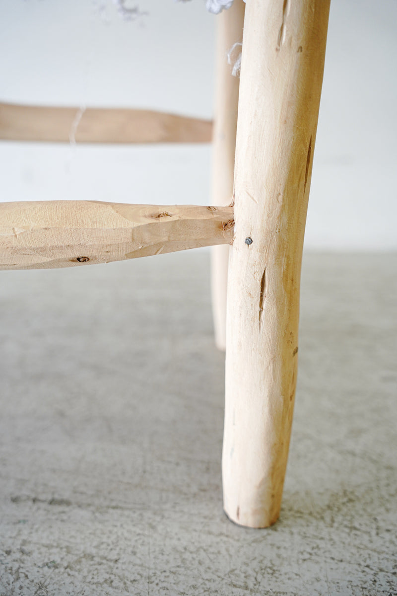 Moroccan wood x cord bench (L)<br> Sendagaya store