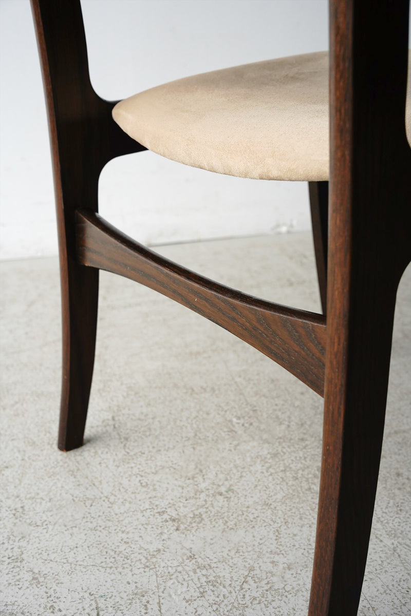 Teak wood fabric chair made by Denmark “SKOVBY”<br> Vintage Yamato store/Sendagaya store