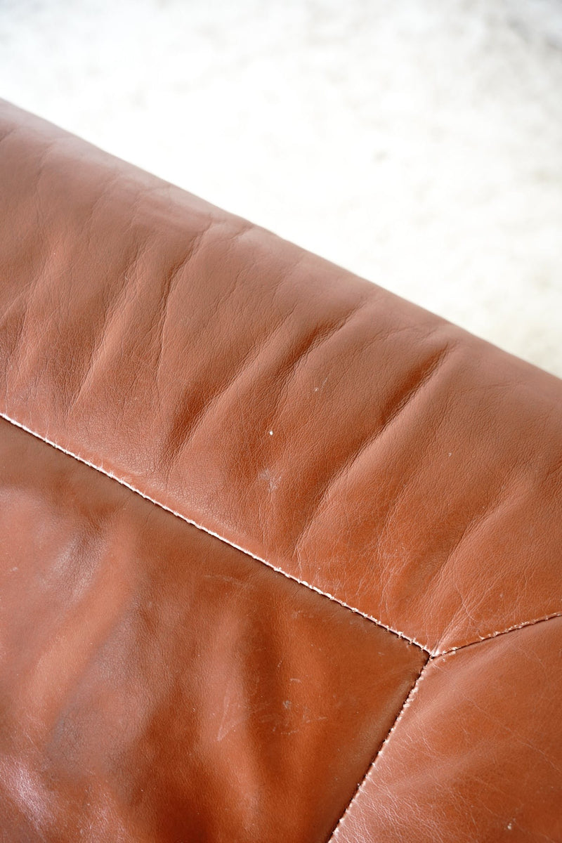 Leather ottoman/stool vintage<br> Yamato store