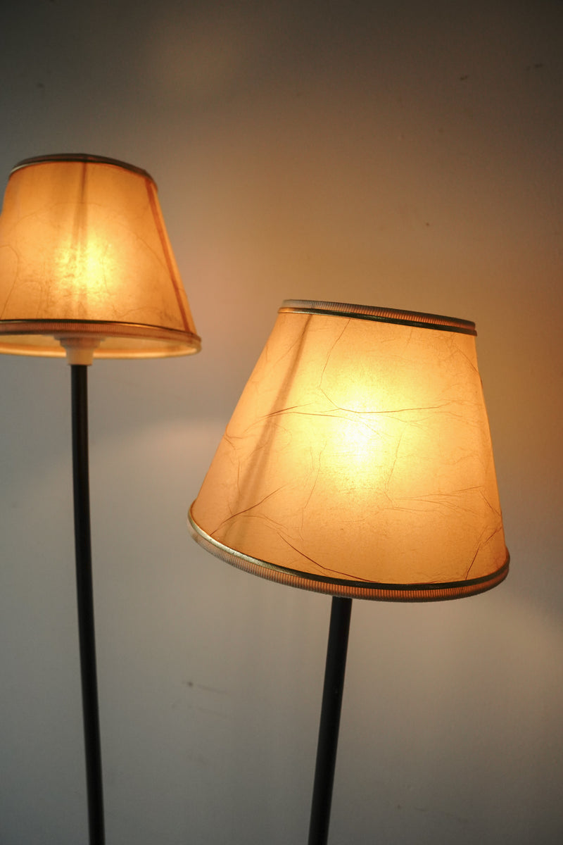 2-light wrought iron floor lamp vintage<br> Sendagaya store