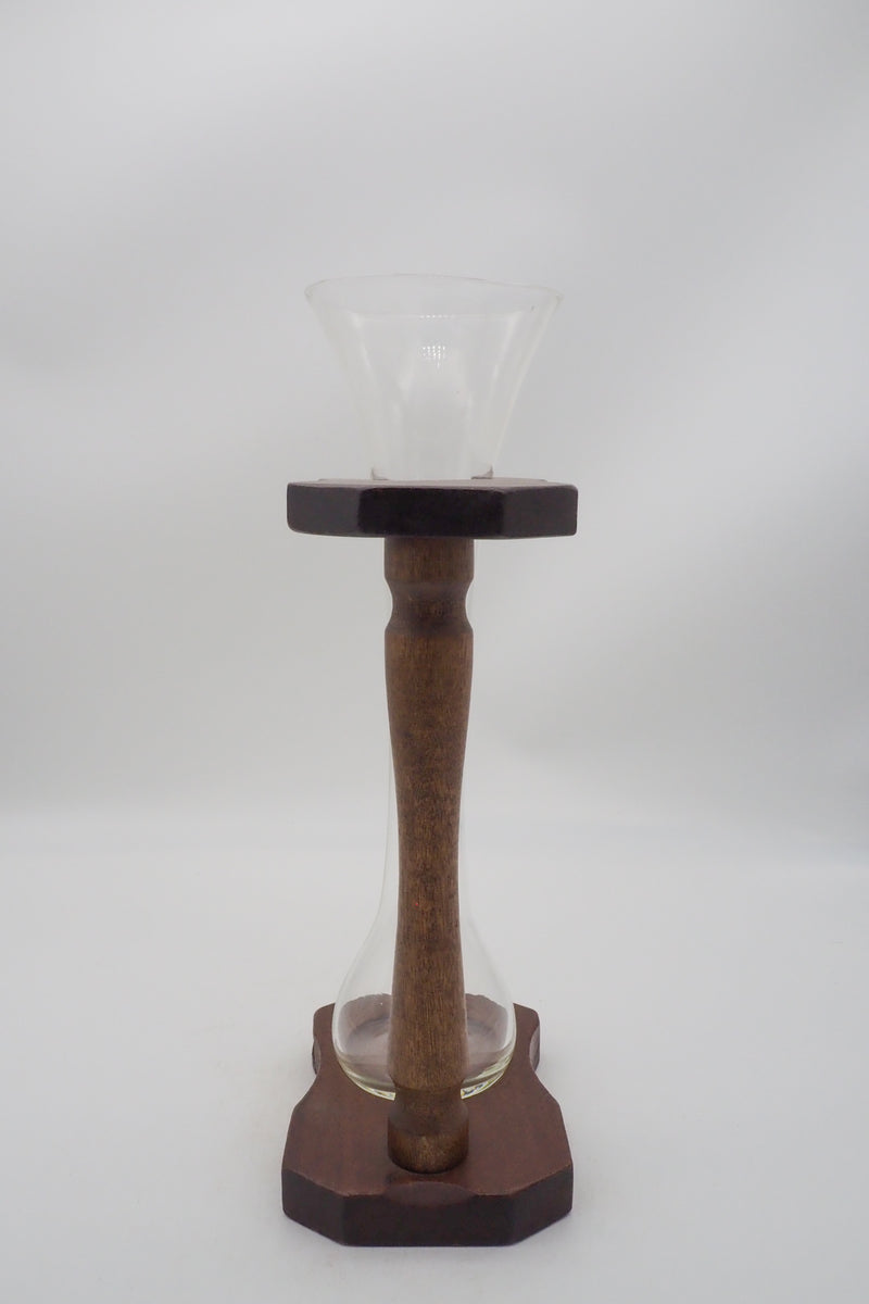 Half yard glass object vintage Sendagaya store with wooden stand